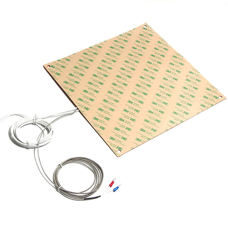 Description Picture 3 of itemSilicone Heating Plate1450W-2400W 600*300-500mm Built Thermocouple type K Coated Fiberglass 3D Printer Heater