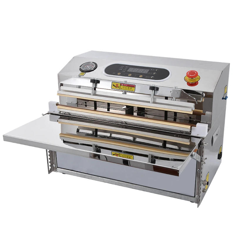 Description Picture 4 of itemOX-500 50cm Length Vertical Plastic Vacuum Sealer Automatic Sealing Machine Oil/Powder Dry/Wet Dual Use Plastic Food Bag Sealer