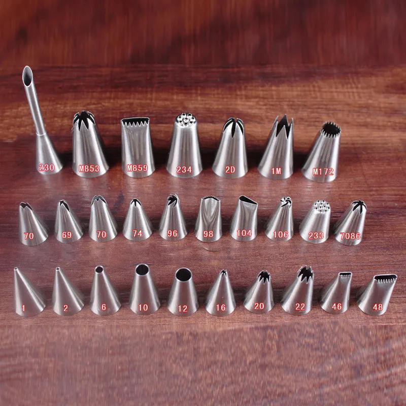 Description Picture 4 of itemSmall Pastry Nozzle 1pcs 18*30(mm) Stainless steel cake tools Cupcake Decorating Icing Piping Tips Puff Sugarcraft Pastry Tip