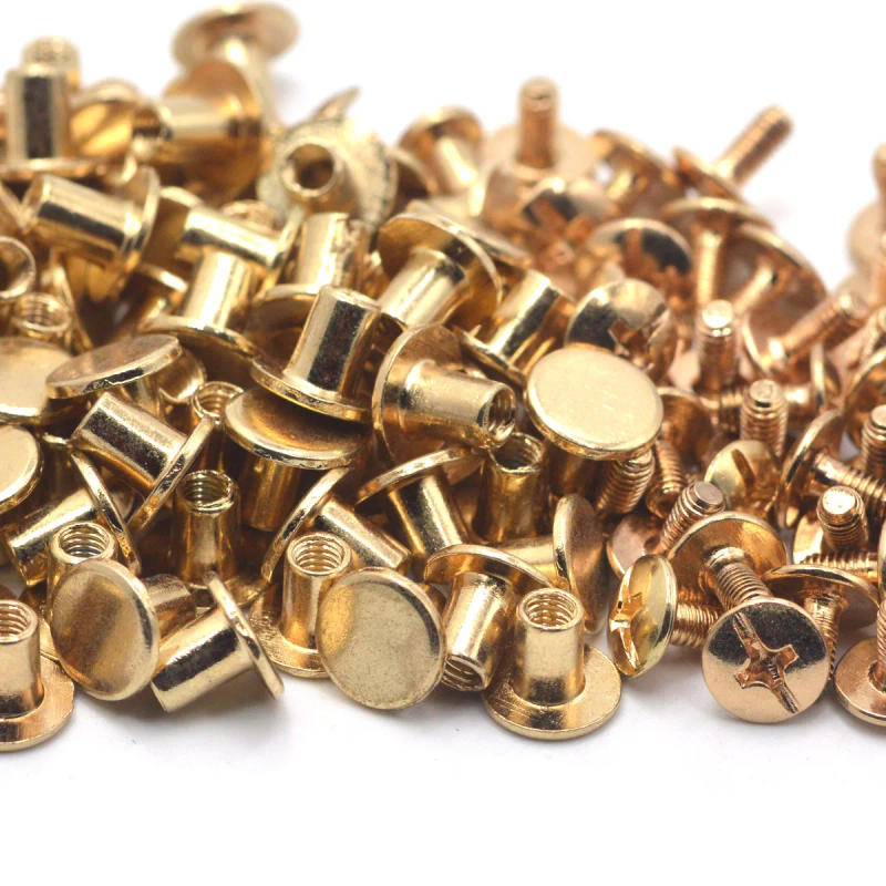 Description Picture 6 of item20Sets Diameter 8.3mm 10mm Leathercraft Accessories Rivet Craft DIY Screws Fastening Studs Belt Decor Jewelry Made Supplies