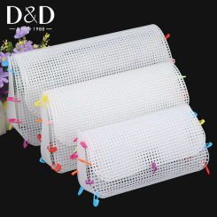 1pcs Plastic Mesh Cloth For Bag Making with 20pcs Stitch Markers DIY Handcraft Bags Weaving Material Latch Hook Bags