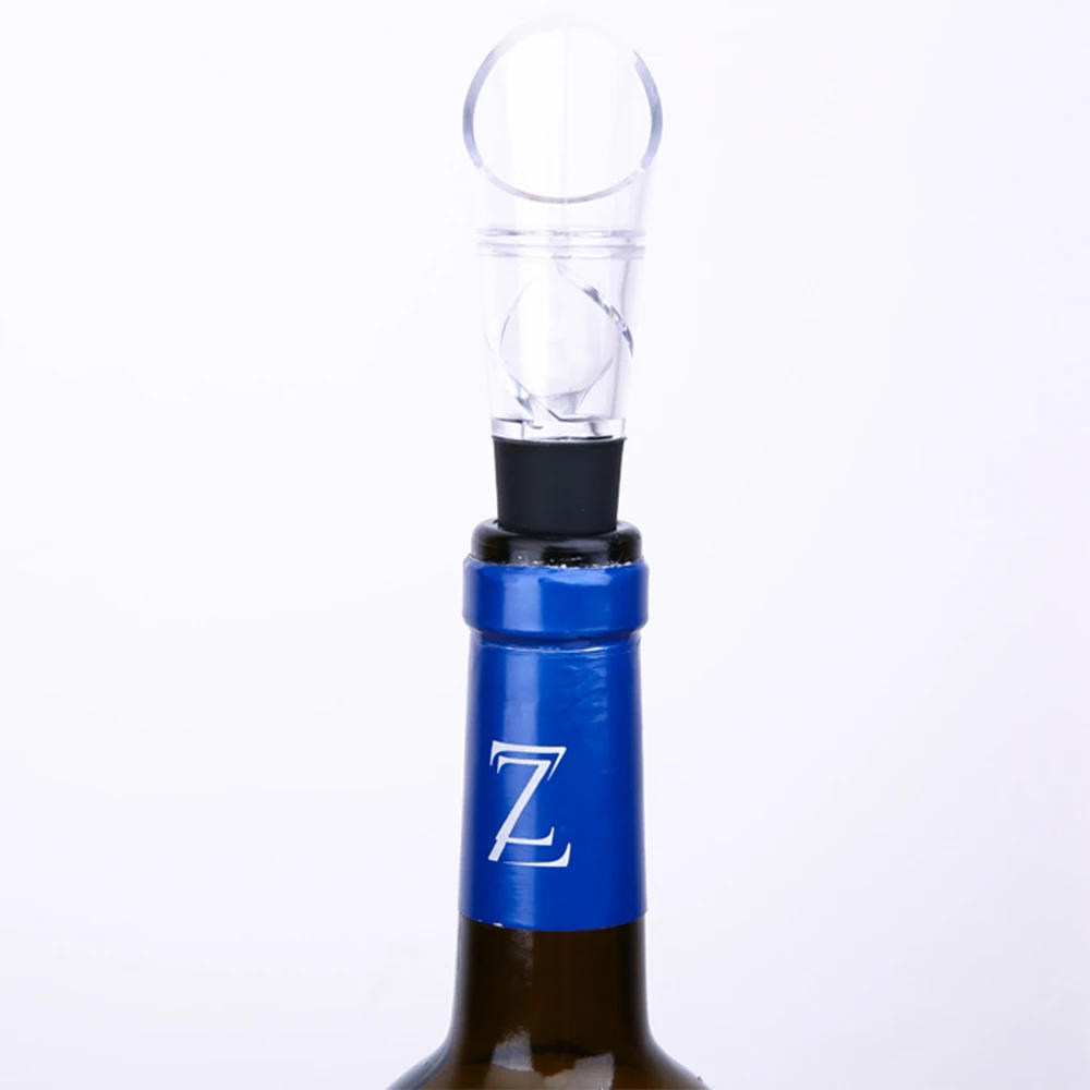 Description Picture 6 of itemQuick Decanter White Red Wine Bottle Drop Stop Top Stopper Dumping Funnel Aerator Pourer Premium Aerating Decanter Spout