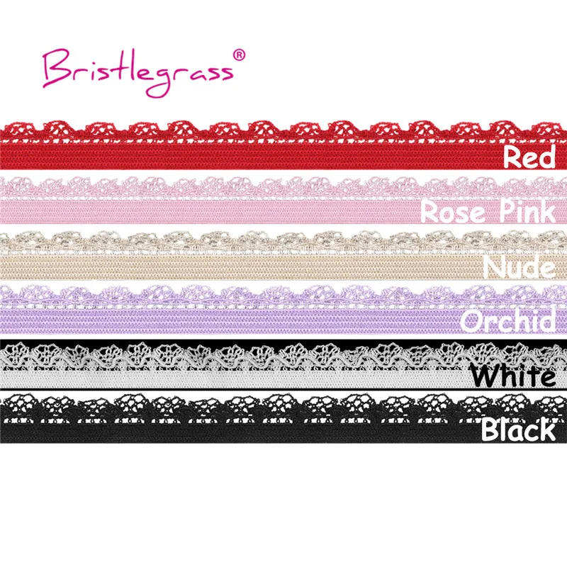 Description Picture 2 of itemBRISTLEGRASS 2 5 10 Yard 3/8" 10mm Picot Loop Decorative Frilly Lace Trim Elastics Spandex Bands Underwear Lingerie Sewing Craft