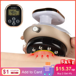 Electric Cupping Massager gua sha Vacuum Suction Cups EMS Anti Cellulite Magnet Therapy Guasha Scraping Fat Burner Body massager