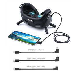 Data Cable for DJI FPV Combo Goggles V2 IOS/Type C/Micro USB Adapter for Ipad Air/MINI IPhone Tablet Drone Glasses Accessories