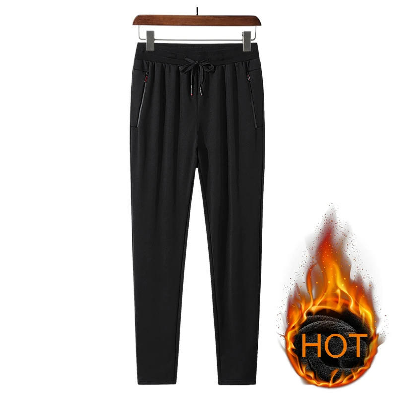 Description Picture 5 of itemFashion Men Winter Sweatpants Solid Fleece Warm Pants High Quality Male Thick Jogging Trousers Streetwear Plus Size 8XL