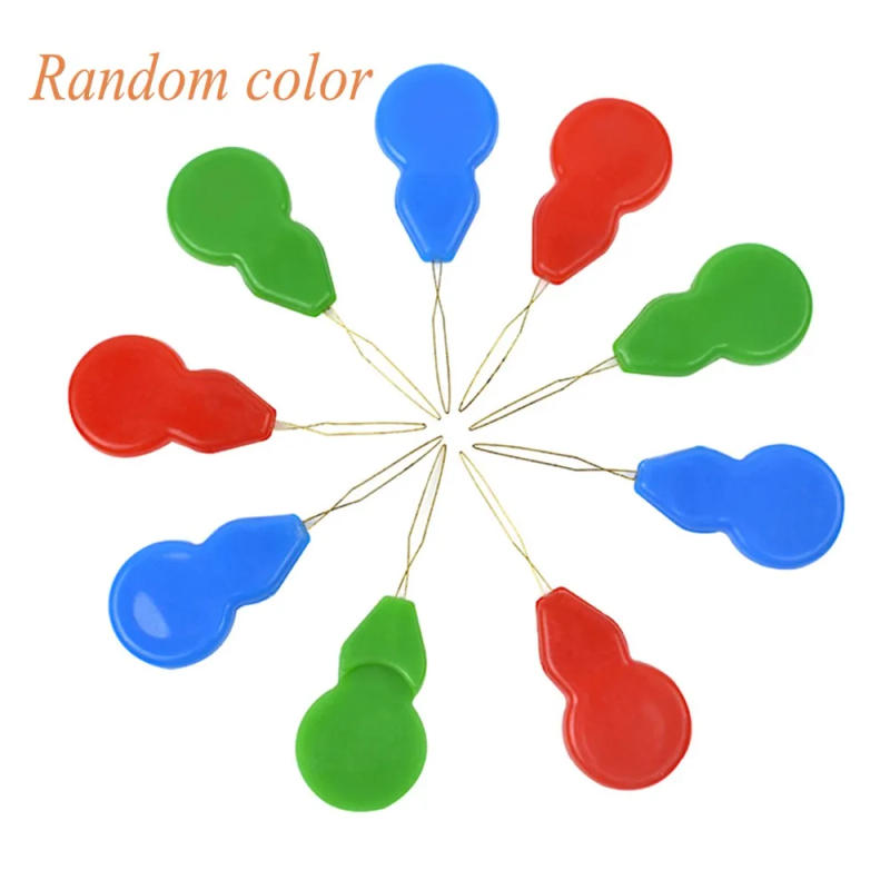 Description Picture 4 of item10Pcs/lot Easy Thread Needles Sewing Tools Threader Elderly Sewing Guider Insertion Tool Random Color