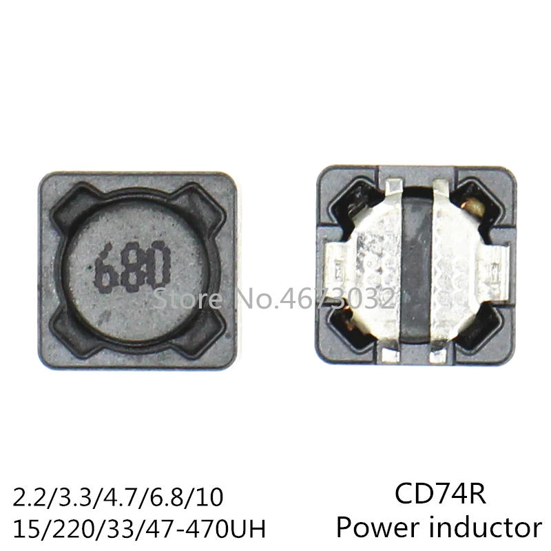Description Picture 3 of item10PCS Inductor CD74R Power Inductance SMD 7*7*4MM 2.2UH 3.3UH 4.7UH 6.8UH 10UH 15UH 22UH 33UH 47UH 68UH 100UH 150UH 330UH 470UH