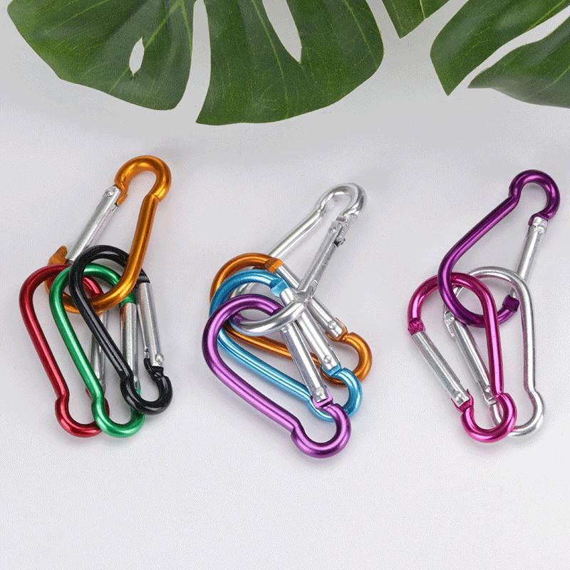 Description Picture 5 of item20PCS Aluminum Alloy Carabiner Key Chain Clip Keyring Snap Hook Water Bottle Buckle Outdoor Camping Travel Climbing Accessories