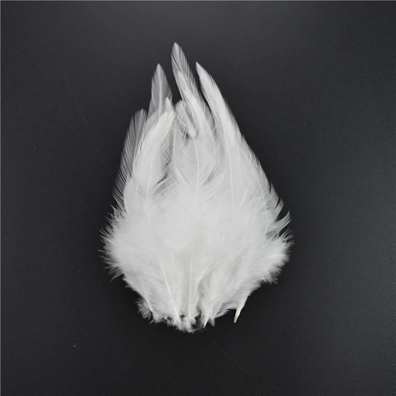Description Picture 4 of item20Pcs White Feathers Natural Rooster Goose Ostrich Feather for Crafts Handicraft Accessories DIY Wedding Party Decoration Plumes