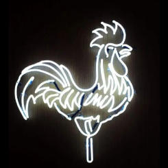 Neon Sign For Cock Real Glass Tubes white Lamp neon Windows light advertise Handmade Night Light Room Decor droppship for sale