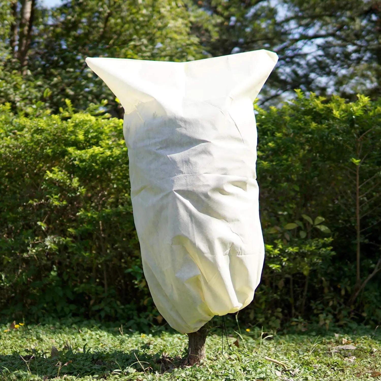 Description Picture 2 of item1pc Warm Color Winter Plant Warm Cover Non-woven Plant Anti Freezing Bag In Winter Outdoor Yard Vegetation Anti-Frost Bag