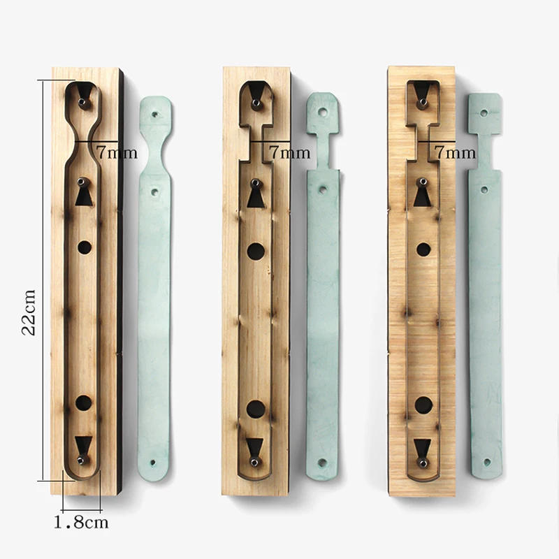 Description Picture 4 of itemNUBECOM Creative Keychain Wooden Punching Die Handcraft Pendant Template DIY Leather Tool Cutting Mould Key Chain Stencil Tools