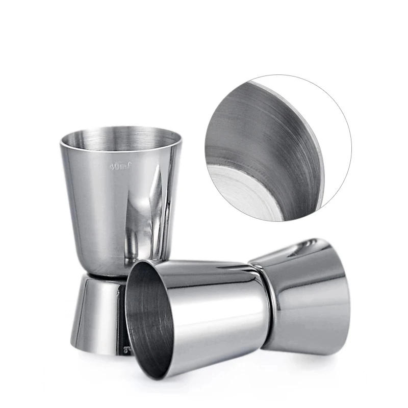 Description Picture 3 of itemStainless Steel Cocktail Measuring Jigger Double Jigger Measure Shot Drink Spirit Measure Cup Bar Accessories  Bar Tools