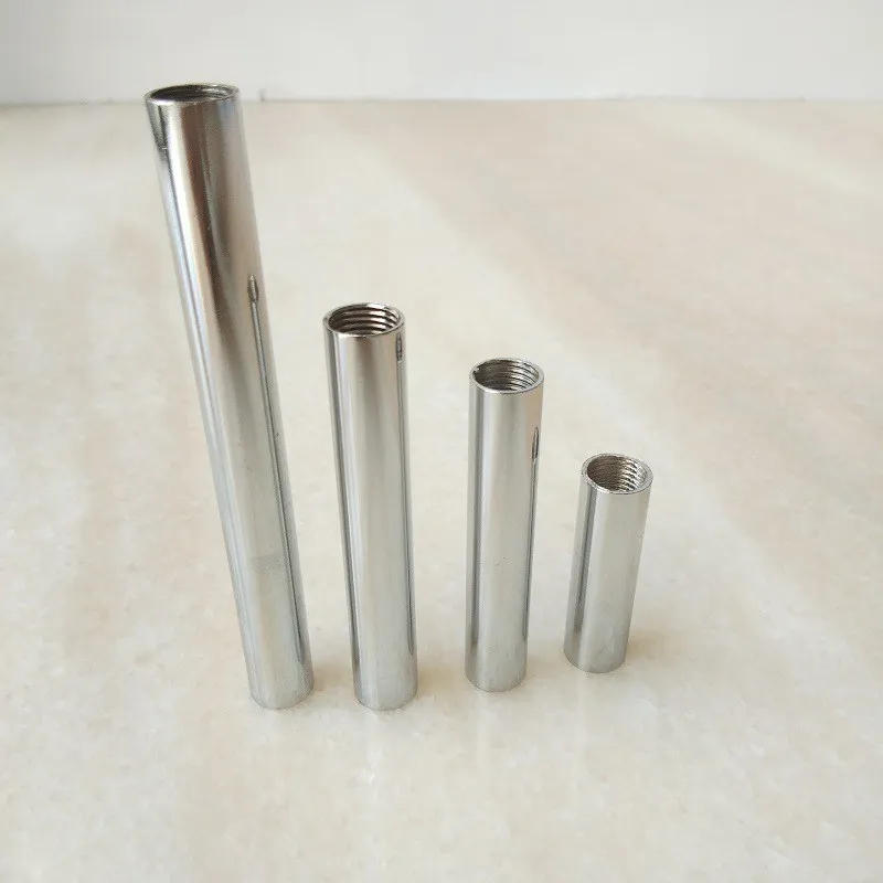 Description Picture 3 of item2PCS Inner M10 Female Thread+electroplated Metal Hollow Iron Pipe Straight Tube Both Ends Has Inner Tooth Tube for DIY Part