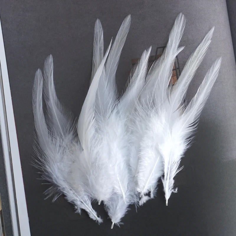 Description Picture 5 of item50pcs 4-6inches 8-15CM White Pink Natural Pheasant Feathers Rooster Plumas Feather Diy Jewelry Making Wedding Party Decoration