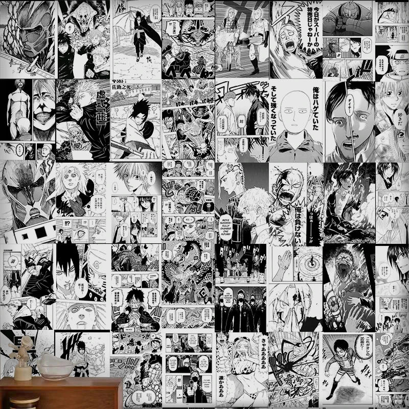 Description Picture 6 of itemPopular anime 21x30cm 20/30/40pcs manga wall stickers anime wallpaper poster anime stickers Teen room decoration