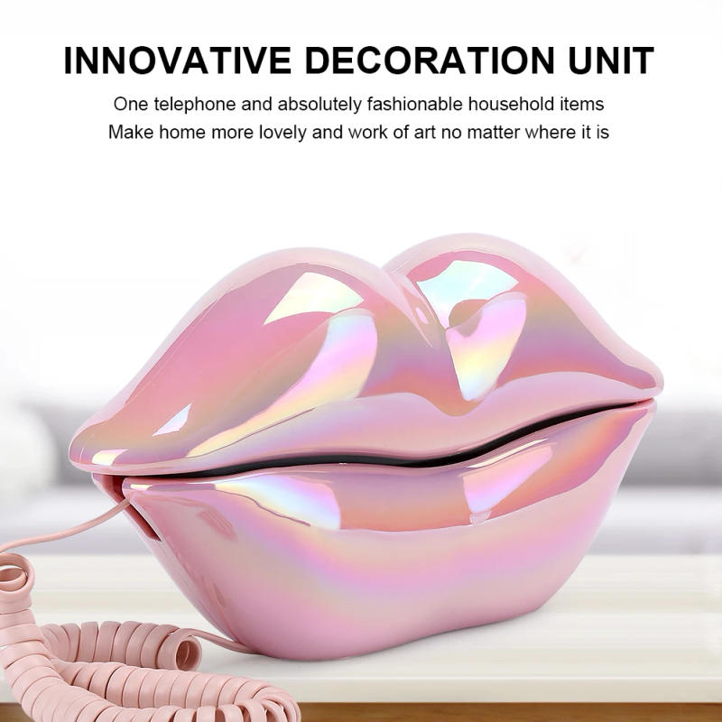 Description Picture 5 of itemWX-3016 Lip Telephone Electroplating Funny Fashionable Telephone With Number Storage Function New