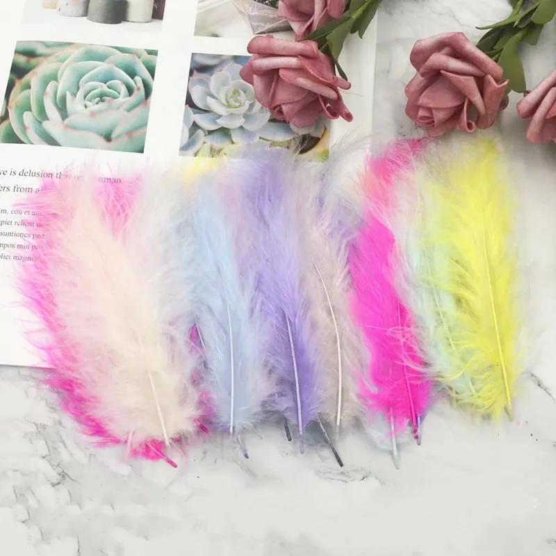 Description Picture 2 of itemNatural Feathers 10-15cm 4-6 Inches Turkey Plume Feather DIY Jewelry Craft Making Accesories for Wedding Party Decoration