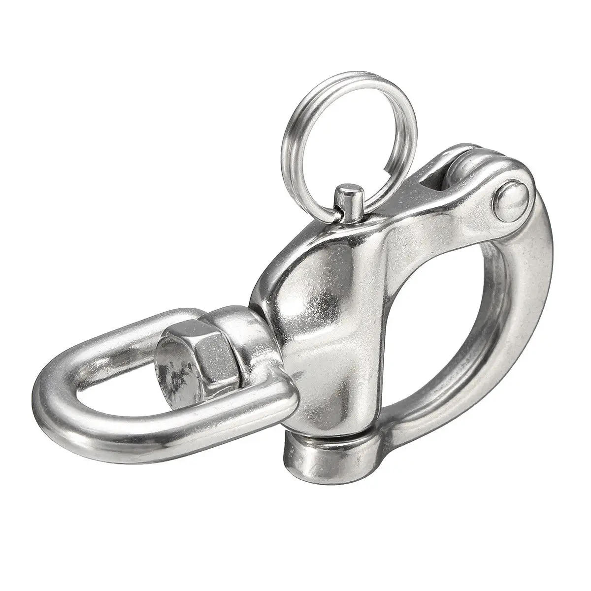 Description Picture 5 of itemMayitr 316 Stainless Steel Swivel Shackle Quick Release Boat Anchor Chain Eye Shackle Swivel Snap Hook for Marine Architectural