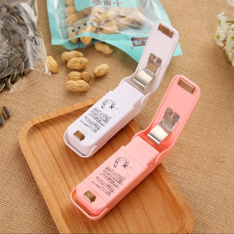 Description Picture 3 of itemPortable Bag Heat Sealer Plastic Package Storage Bag Clip Mini Sealing Machine Handy Sticker Seal for Food Snack Kitchen Gadgets