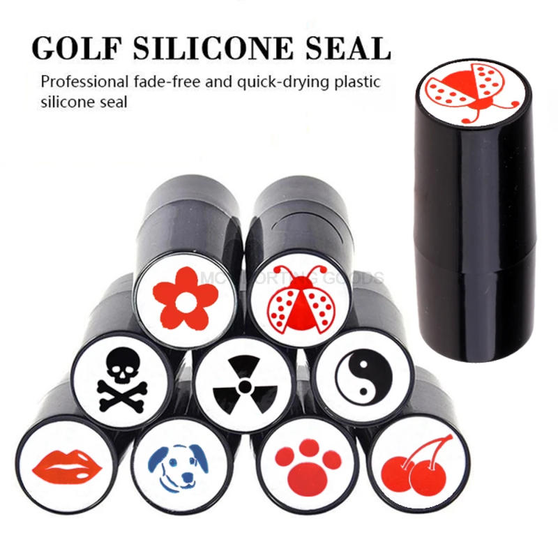 Description Picture 2 of itemNew Golf Ball Stamper Stamp Marker Impression Seal Quick-dry Plastic Multicolors Golf adis Accessories Symbol For Golfer Gift
