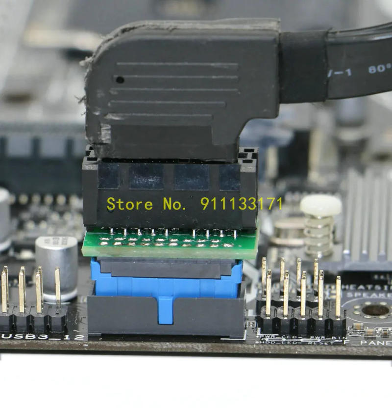 Description Picture 5 of itemFor Lenovo chassis front USB3.0 to ordinary motherboard 19PIN standard USB3 adapter cable