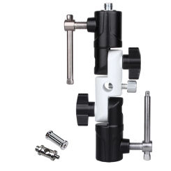 1/4"-3/8" Screw U Type Flash Shoe Swivel Umbrella Holder Light Stand Conversion Screw Adapters Bracket DSLR Camera Accessory