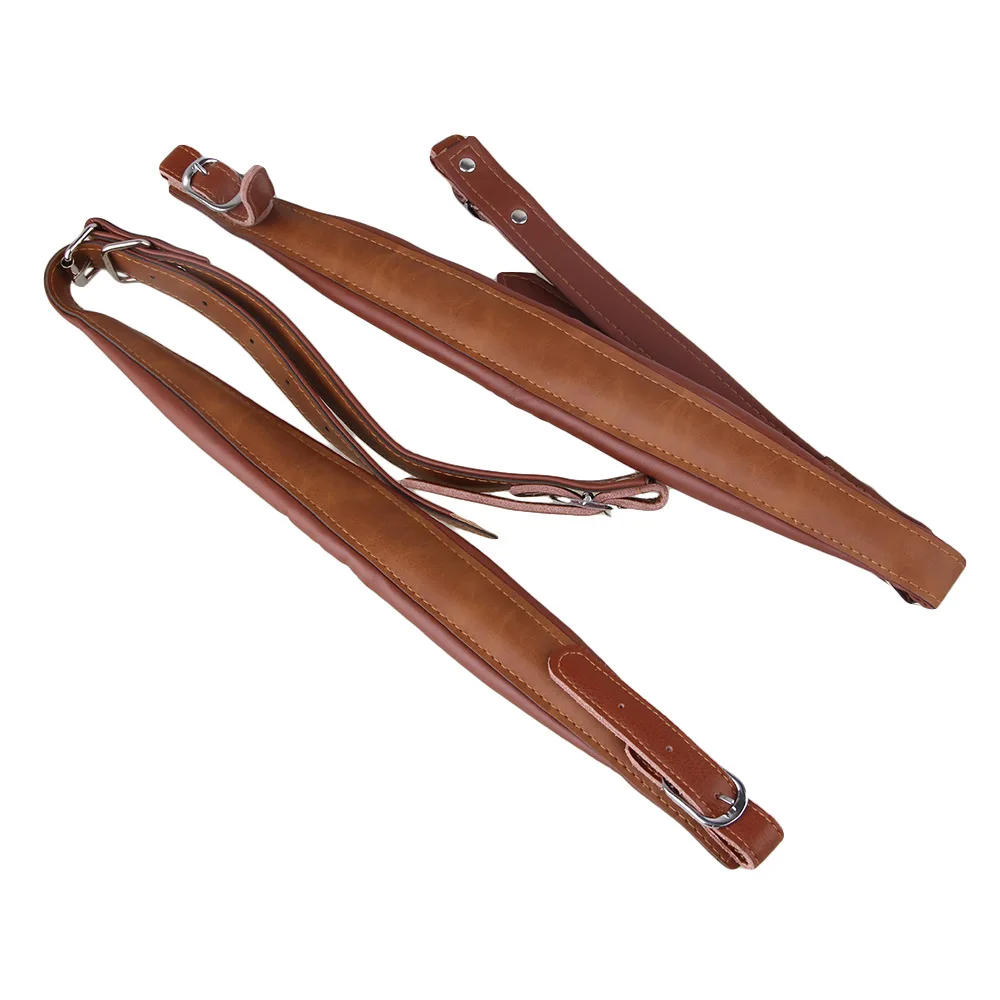 Description Picture 4 of item2Pcs Artificial Leather Adjustable Harness Strap White for Accordion
