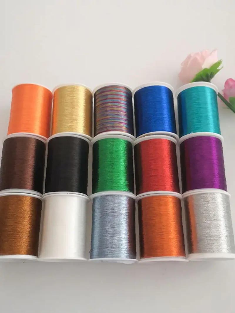 Description Picture 2 of itemmetal color wire does not fade firm cross stitch colorful silk thread beaded hand rope jewelry accessories sewing thread