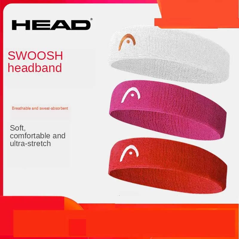 Description Picture 4 of itemHEAD Exercise Headband Fitness Sweat Absorption Belt Badminton Yoga Basketball Running Headband Tennis Scarf