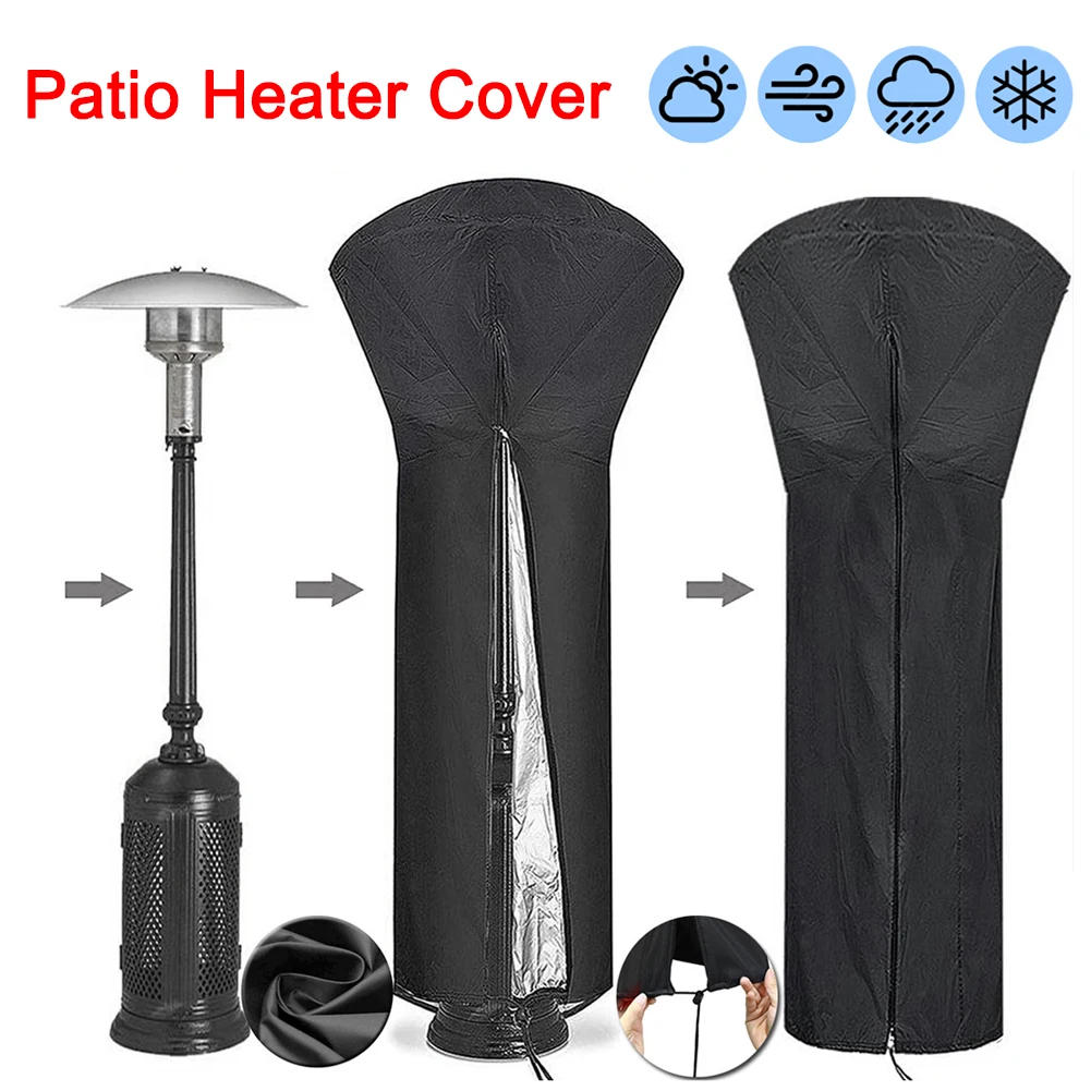 Description Picture 2 of itemPatio Heater Cover Heavy Duty Waterproof Gas Pyramid Standup Outdoor Furniture Protector All-Purpose Covers With Zipper