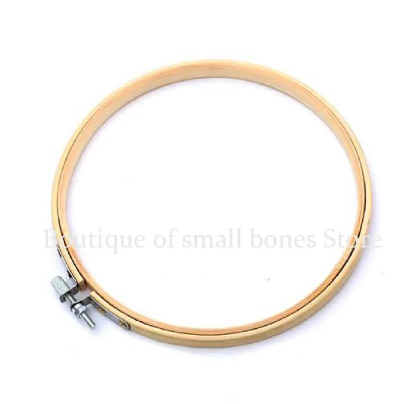 Description Picture 4 of item10-40cm mini wood embroidery hoop frame for kit ring hoop large sewing tools accessories madera bordado broderie cross stitch
