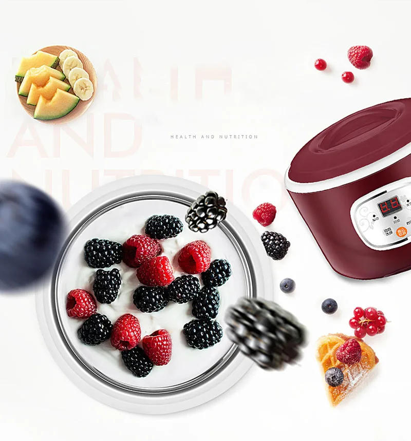 Description Picture 2 of item1.0L Electric Automatic Yogurt Maker Multifunctional Thermostatic Yogurt Machine Rice Wine Natto Machine Stainless Steel Liner