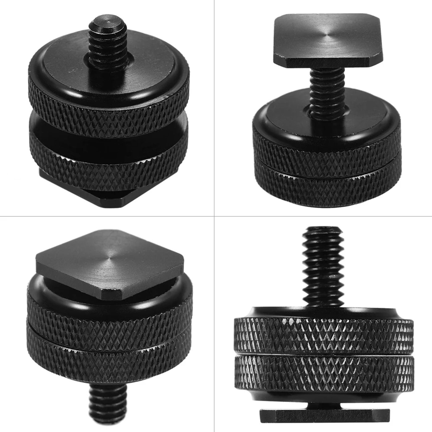 Description Picture 6 of item1/4" Tripod Mount Screw with Double Layer  to Flash Hot Shoe Adapter Holder Mount Photo Studio Accessories