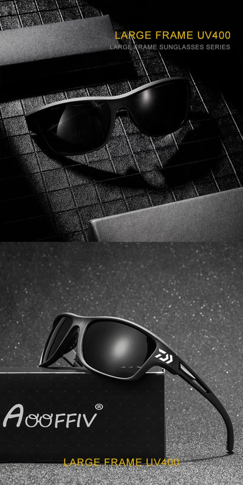 Description Picture 2 of itemWALK FISH Outdoor Sun UV Protection Sunglasses Men Women Polarized Fishing Glasses UV400 Eyewear Classic Eyewear Fishing Equip