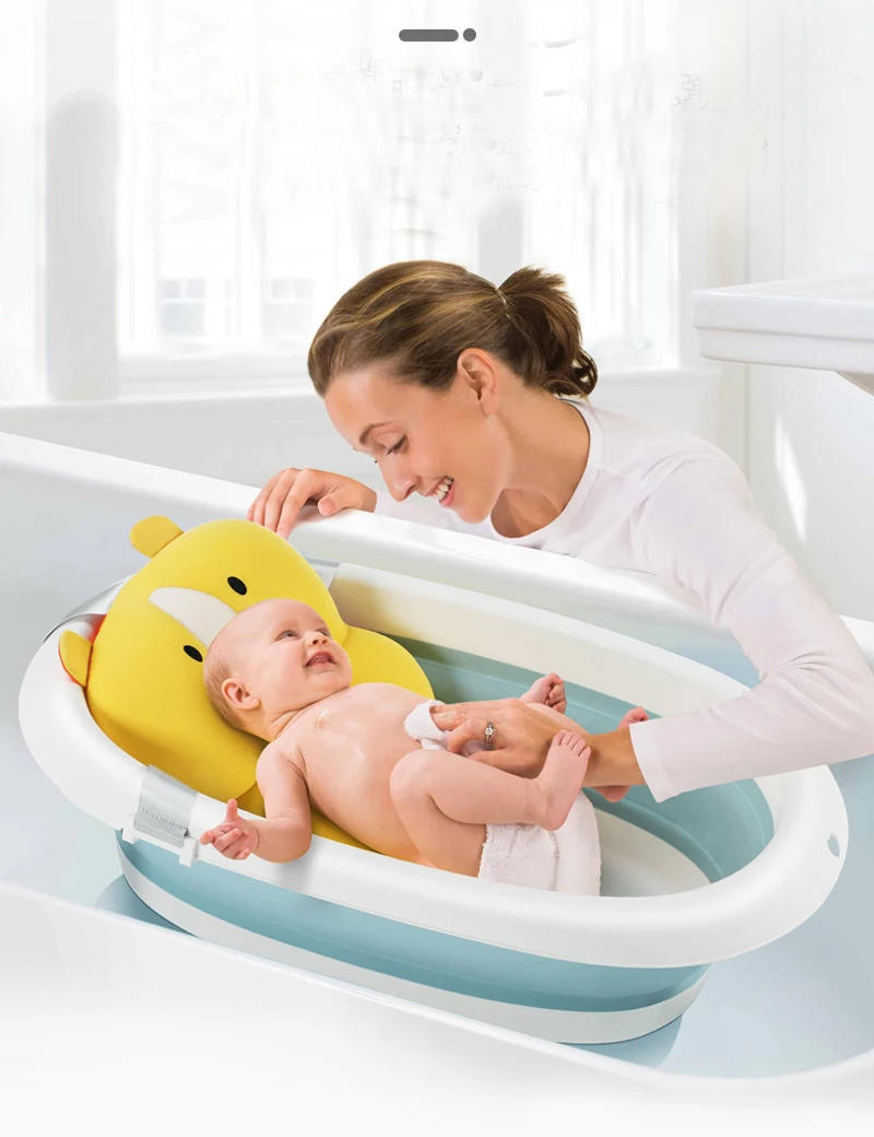 Description Picture 3 of itemBaby Bath Cushion Portable Newborn Anti-Slip Float Seat Infant Floating Bather Bathtub Pad Shower Support Mat Security Recliner