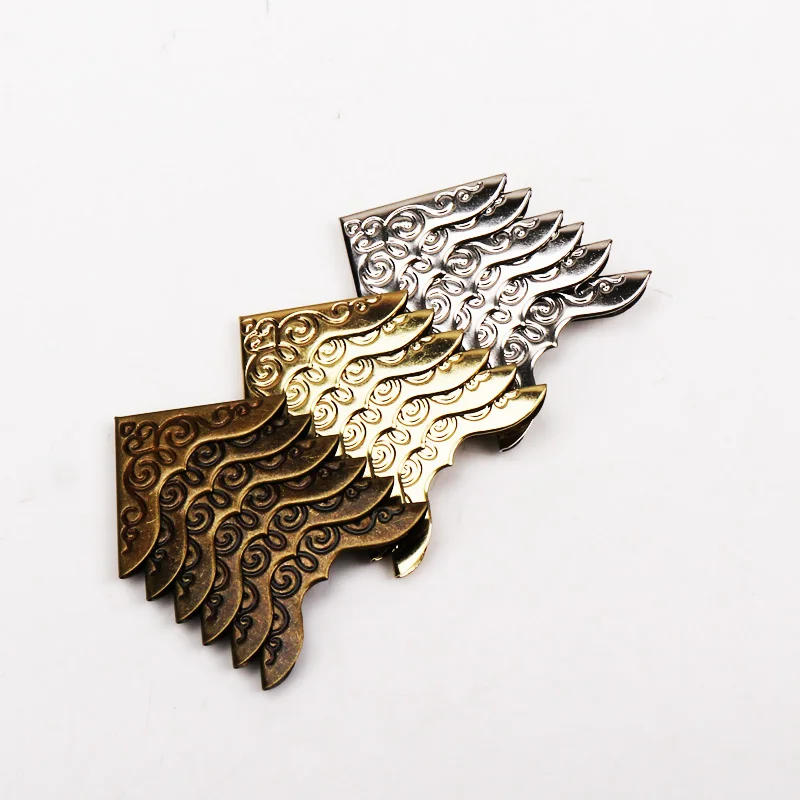 Description Picture 4 of itemPractical Metal Bronze Book Scrapbooking Album Menu Folder Corner Protectors Corner For Photo Album DIY cp1808