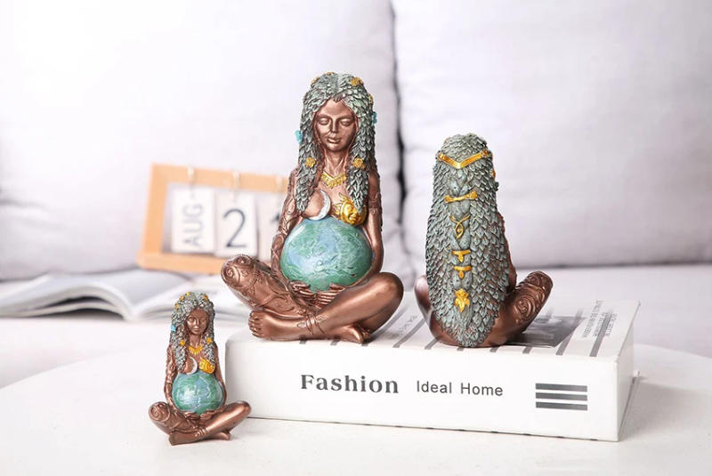 Description Picture 5 of itemERMAKOVA Resin Millennial Gaia Statue Mother Earth Goddess Figurine Mother's Day Gift & Home Garden Decoration Figurine