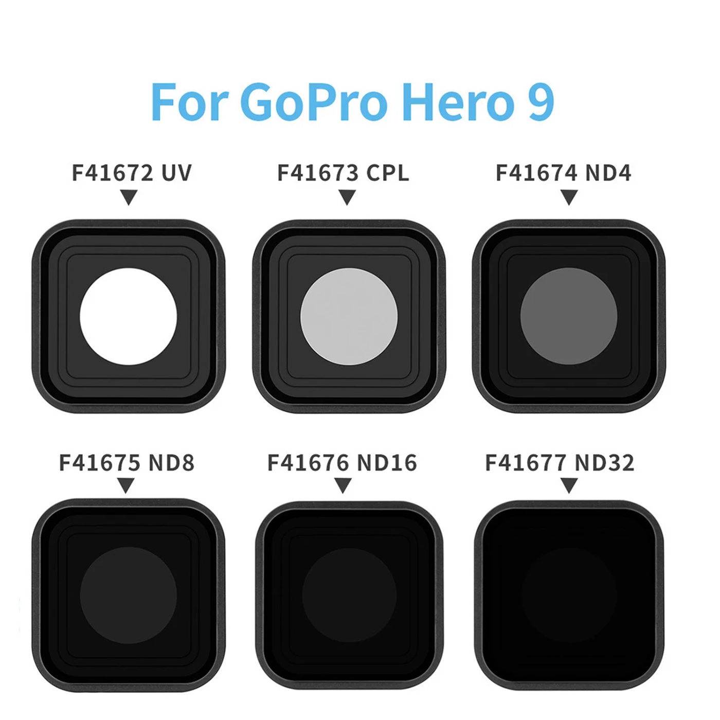 Description Picture 2 of itemFor GoPro 9 10 11 12 Black Accessories UV CPL ND8 ND16 ND Filter Lens Cover Protector Repair Part for Go Pro HERO Action Camera