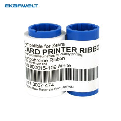 Compatible Zebra 800015-109 White Resin Card Printer Ribbon 1000Prints for  IC Series P310 P330i P430i
