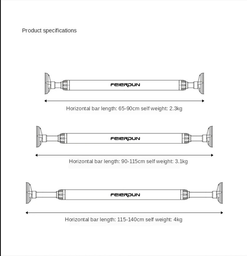 Description Picture 5 of itemFor XIAOMI MIJIA FED Wall Horizontal Bar Pull-up Device Stable Safety Non-slip Automatic Buffer Indoor Sports  Exercise Tools