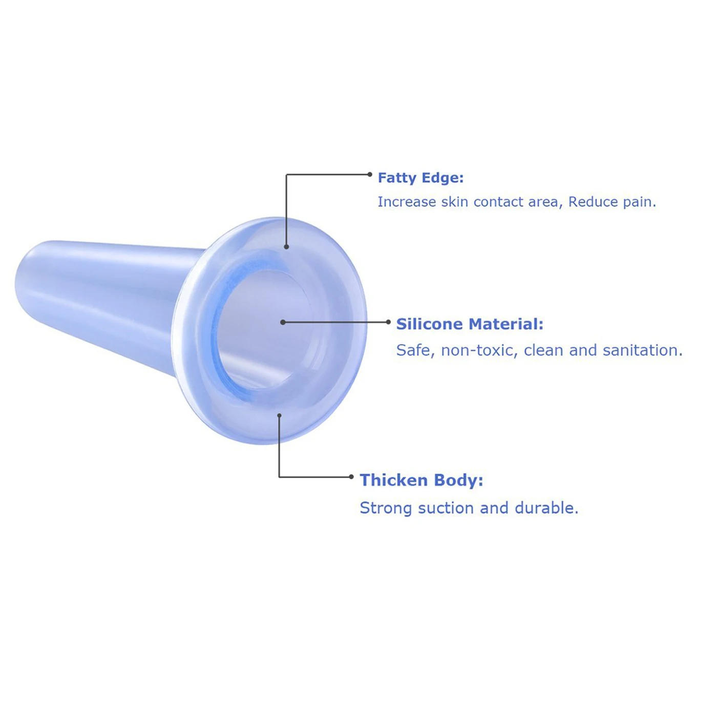 Description Picture 3 of itemSilicone Vacuum Cup Massage Set Massage Facial Massage Jars Vacuum Cans Massage  Health Care Cellulite Massage Tools