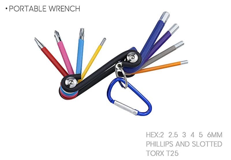 Description Picture 6 of itemAllen Key Set L Wrench Kit For Allen Screw 9PCS Long Arm Hex Key Set 1.5mm To 10mm Hexagon Spanner Hand Tools For Bicycle Repair