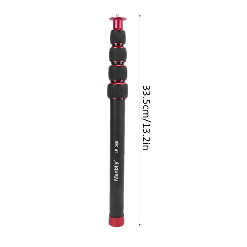 Description Picture 3 of itemManbily LR-255 Tripod Extension Rod 5 Sections Adjustable Tripod Extender Tube Aluminium Alloy Monopod with 1/4in Screw