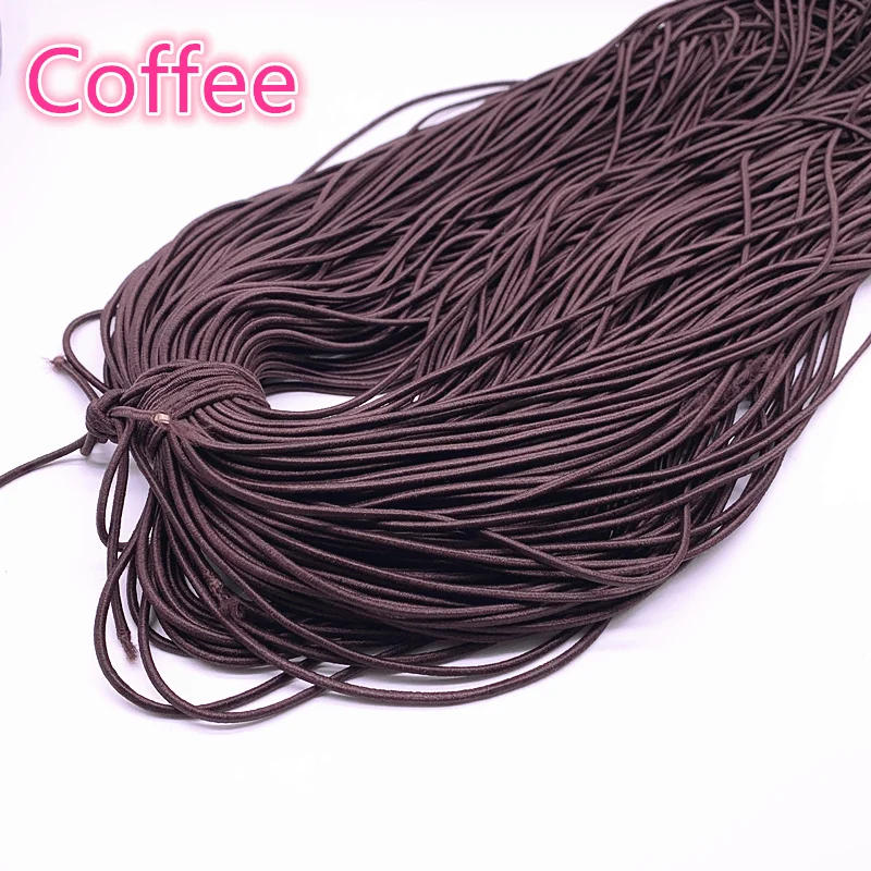 Description Picture 5 of itemNew 1.0--3.0mm High Elastic Round Elastic Band Rubber Band Elastic Cord for Jewelry Making Diy Accessories