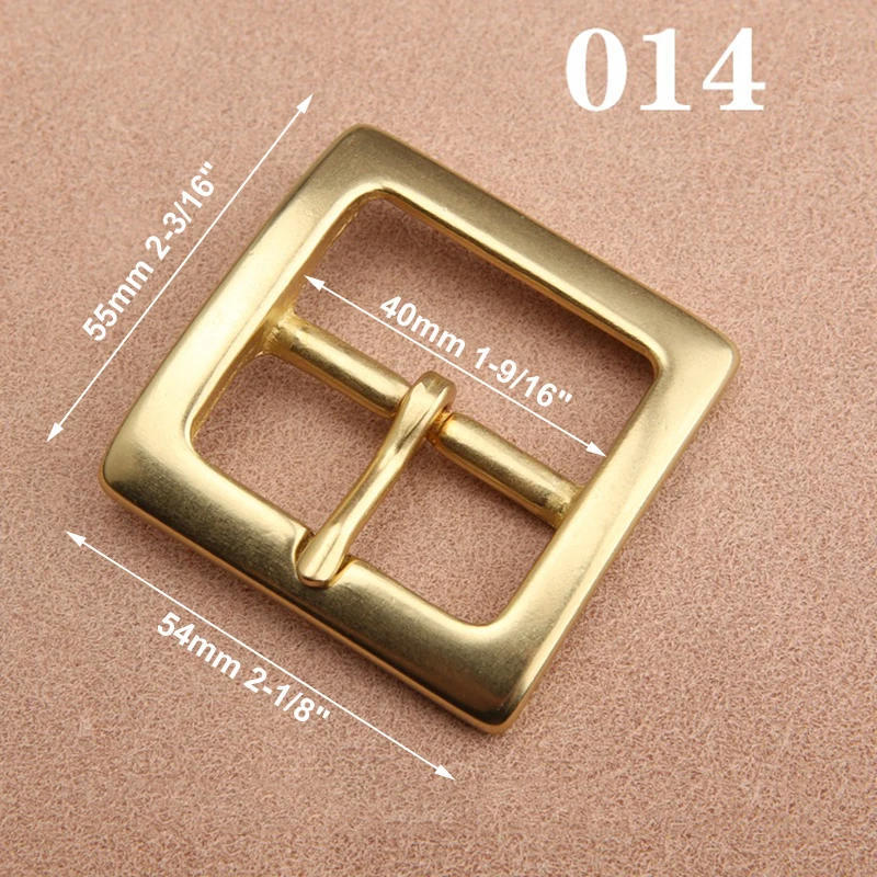 Description Picture 4 of item1pcs Solid  Brass 40mm Belt Buckle End Heel Bar Buckle Single Pin Heavy-duty for Leather Craft Strap Webbing Dog Collar Quality