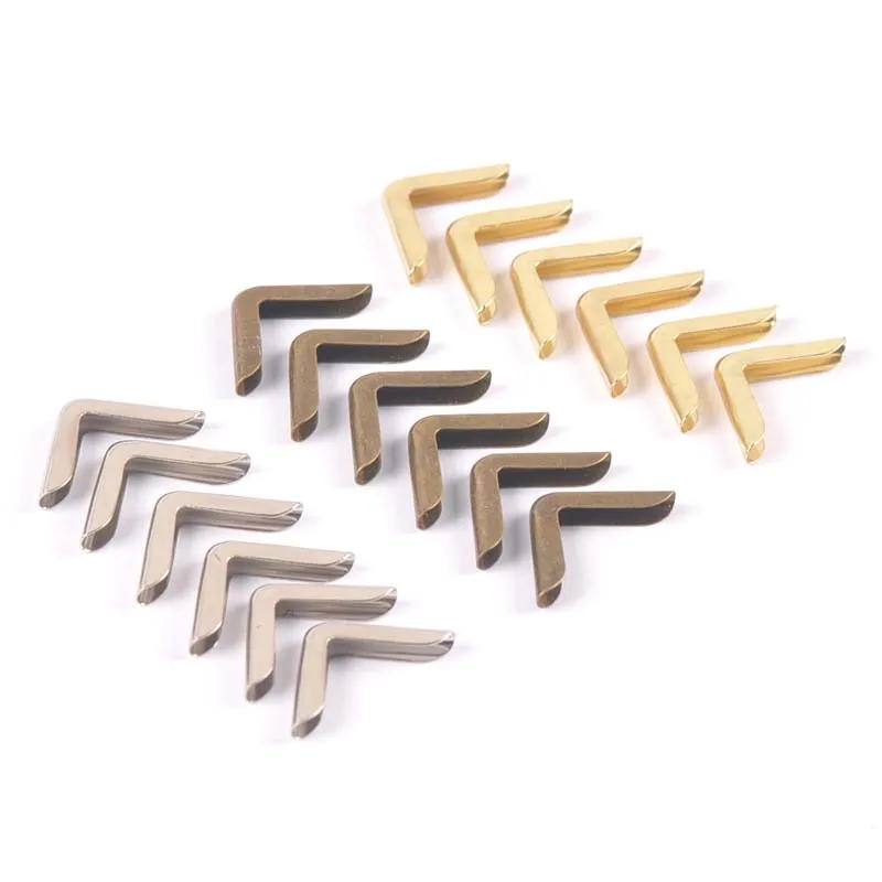 Description Picture 3 of item50 Pcs Silver/Golden/Bronze Book Folder Albums Menu Metal Corner Protectors Card File DIY Scrapbooking Accessories 14.5x14.5mm