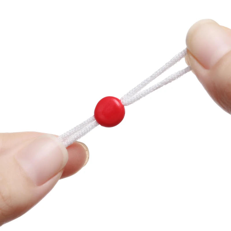 Description Picture 2 of item100pcs Plastic Flat Spiral Buckle Adjustable Bead Anti-slip Mask Buckle Elastic Band Cap Mask Stopper Ear Cord Drawstring Button