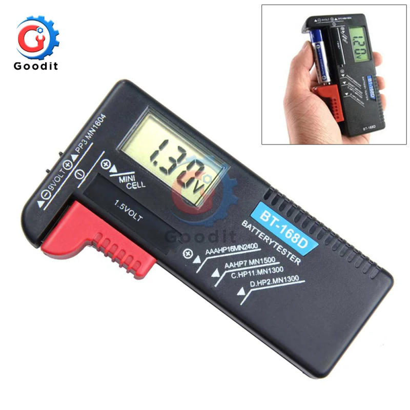 Description Picture 3 of itemUniversal BT168 BT-168D Digital Battery Tester Voltage Checker for AA AAA 9V Button Multiple Size Testers Voltmeter Meter Tools